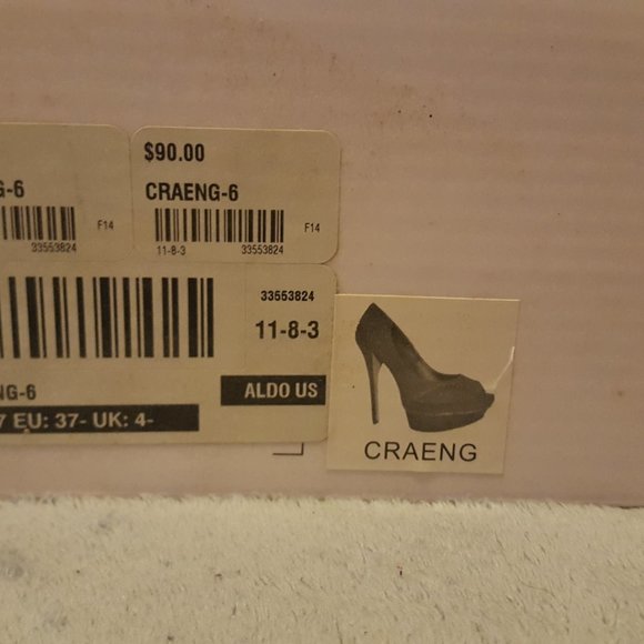 Aldo Craeng Women's Size 7 Royal Blue Suede Peep-Toed Platform Stiletto Pumps - Picture 2 of 2